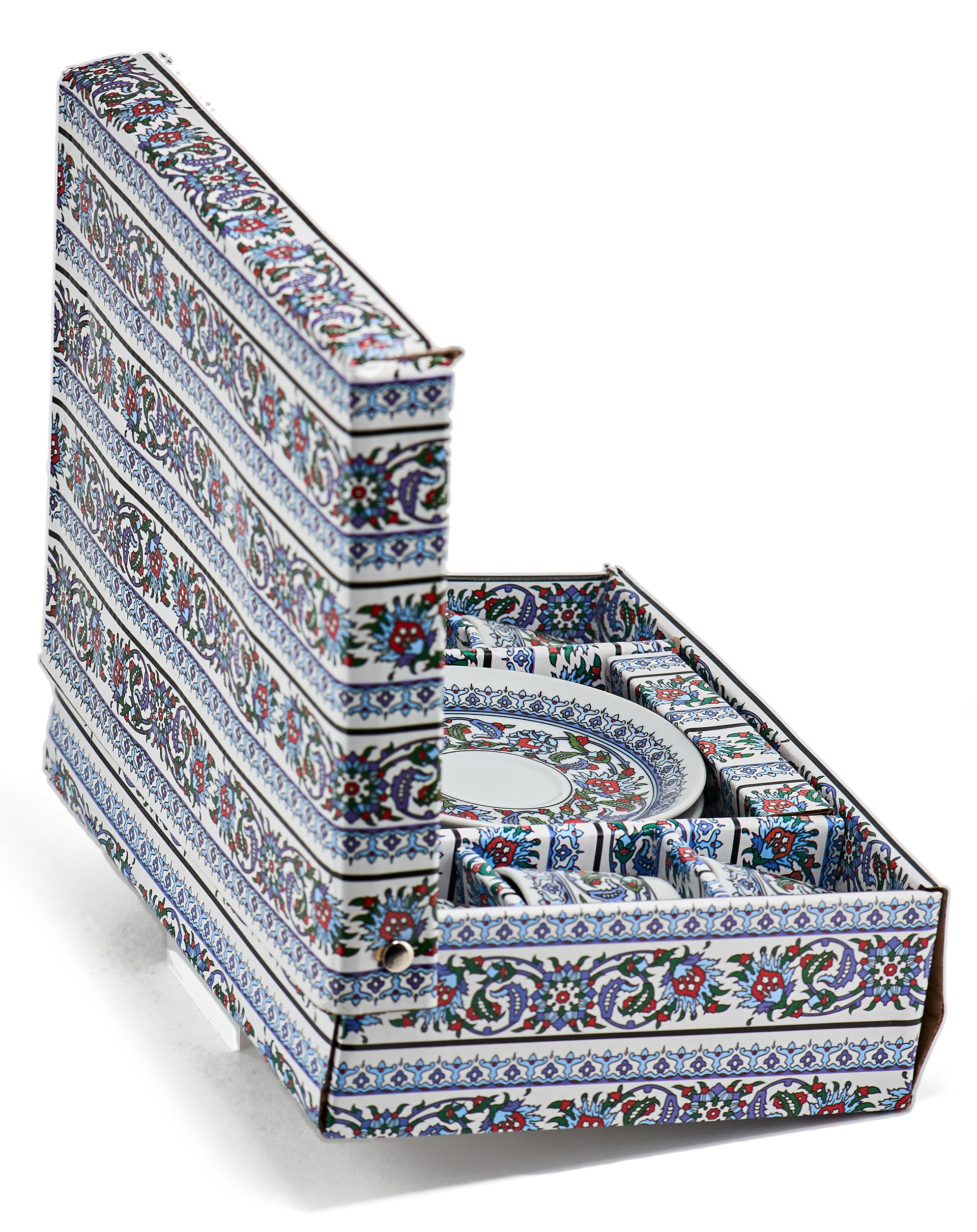 Турецкий набор керамика (С орнаментом синий) фото #12